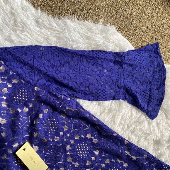 Skies Are Blue Dress New Lace Lined Bell Sleeve Formal Dressy Womens Size XS - Picture 5 of 11